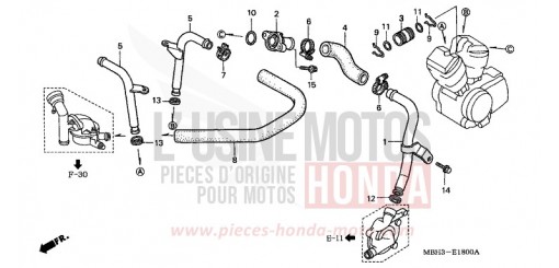 WATER PIPE VT1100C3X de 1999
